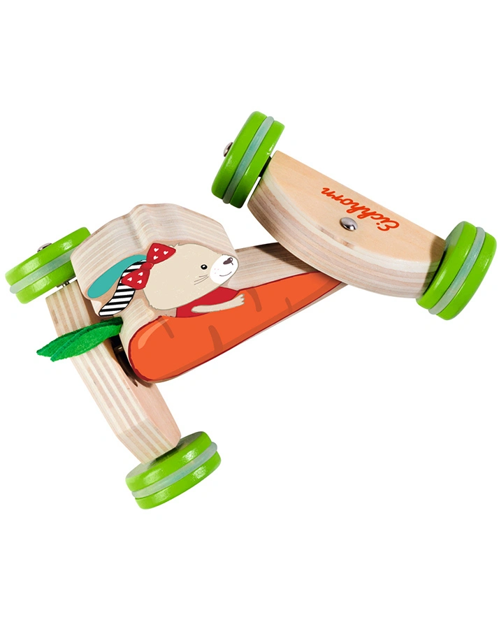 Holz-Schiebefahrzeug KAROTTENMOBIL (16cm)