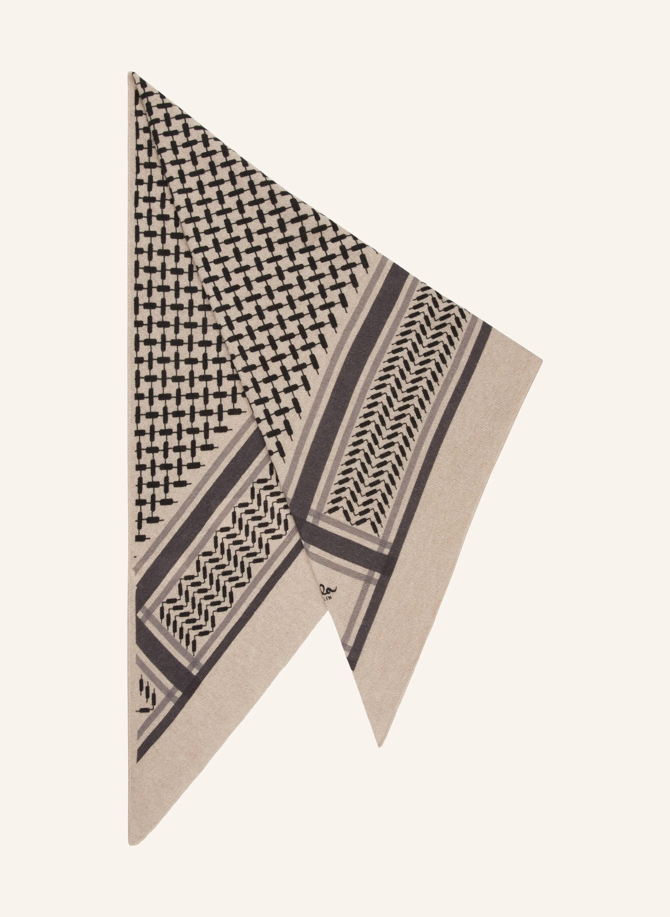 Lala Berlin Dreieckstuch TRIANGLE TRINITY CLASSIC M aus Cashmere