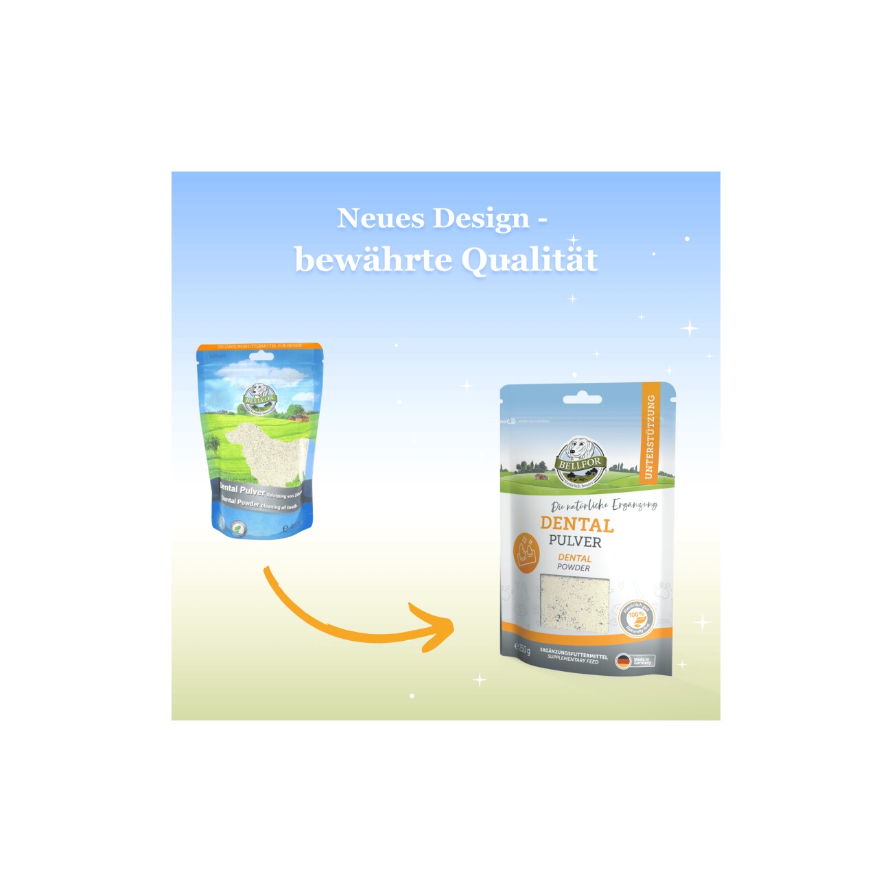 Bellfor Dental Pulver für Hunde - 250g