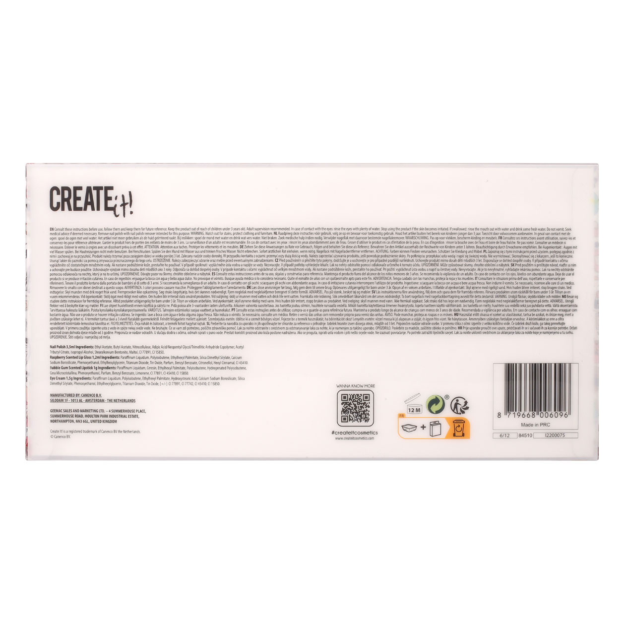 Create it! Beauty Make-up Set met Tasje