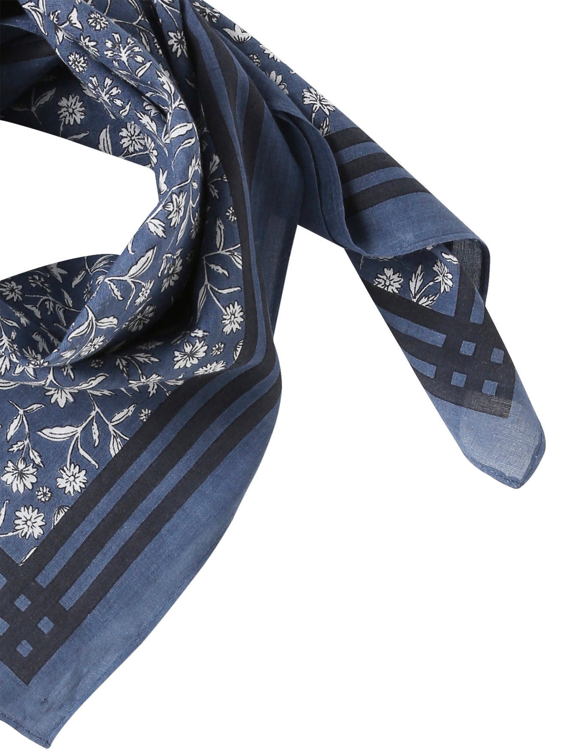 Vertbaudet Mädchen Halstuch mit Blumenprint blau bedruckt/indien blume