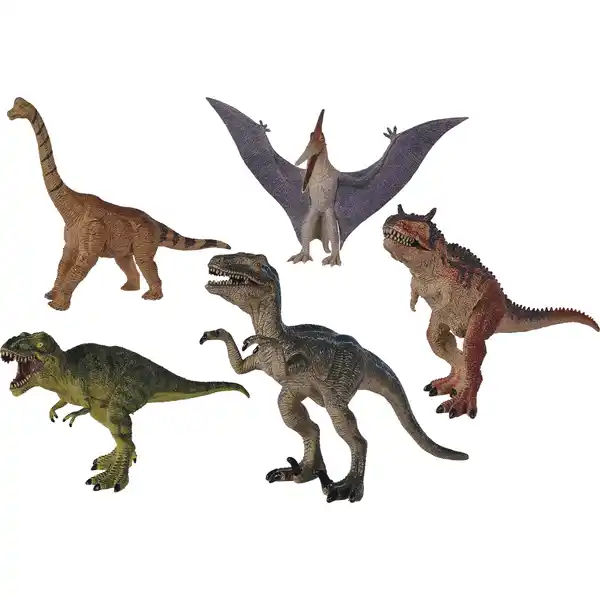 Dinosaurier 18-22 cm, 6-sort.