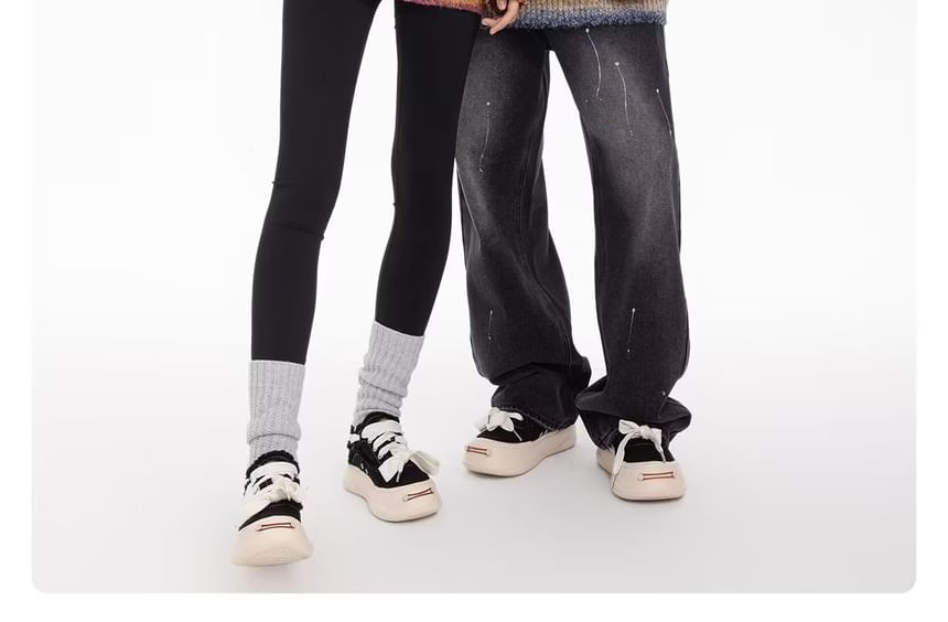 Dubbelwit - Unisex lange mouwen gestreepte losse trui
