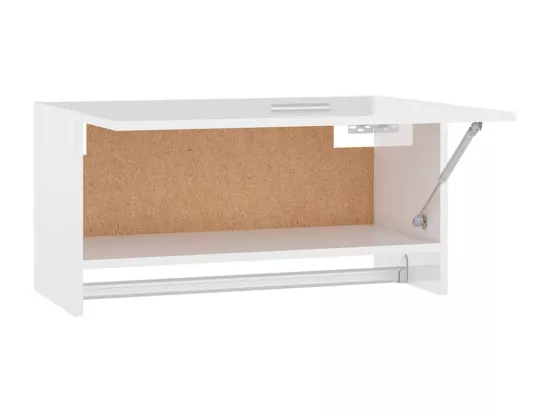 Garde-robe blanc brillant 70x32,5x35 cm bois d'ingénierie