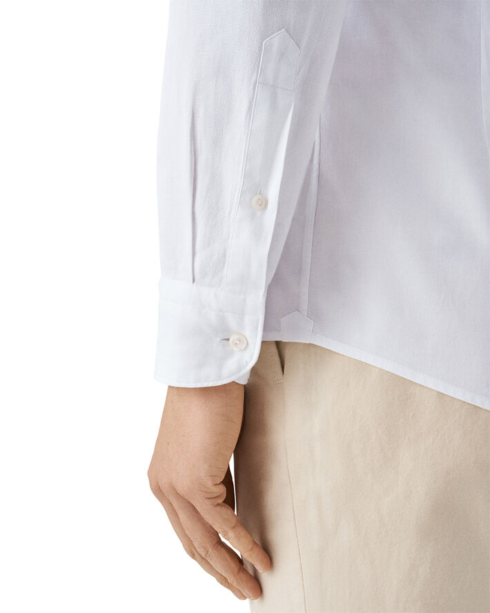 ETON White Royal Oxford Shirt - Slim Fit Hvid