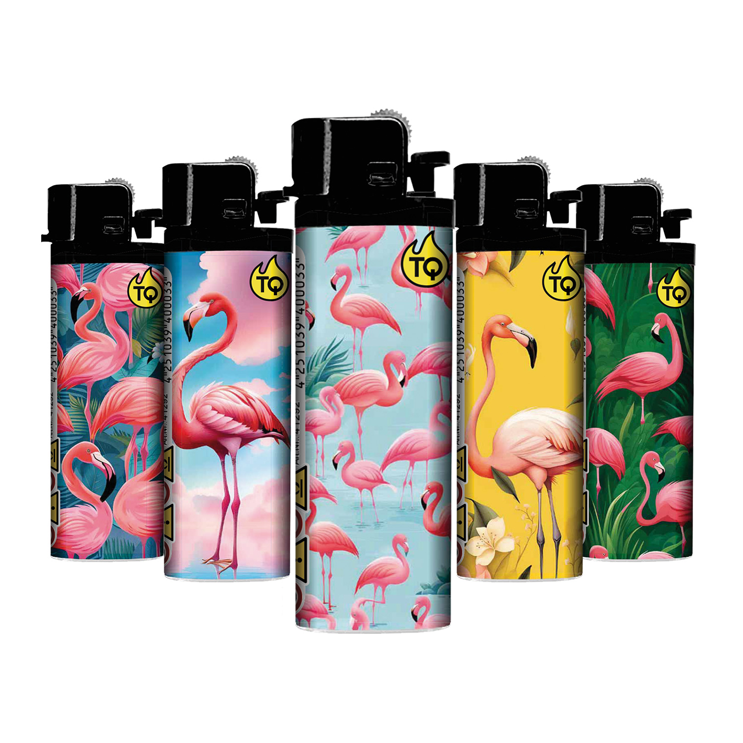 50x TobaliQ Feuerzeug Flamingo