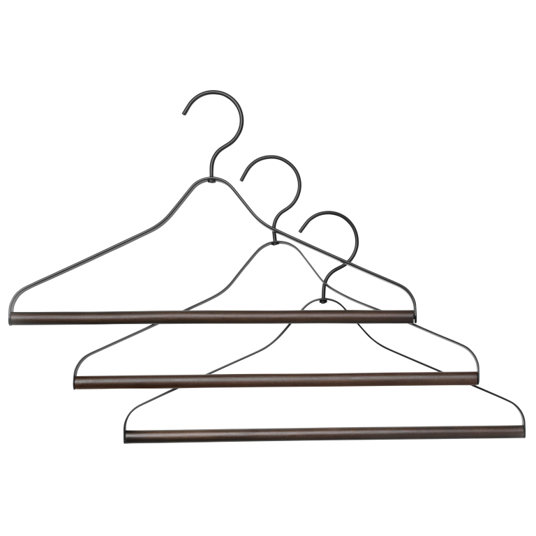 Ferm Living Kledinghanger zwart set van 3