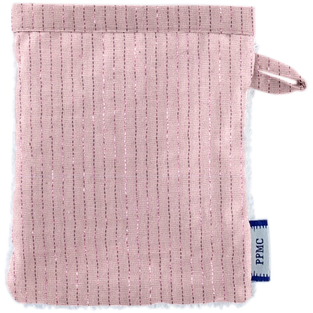 Mini-Gant Démaquillant Gaze Lurex Rose