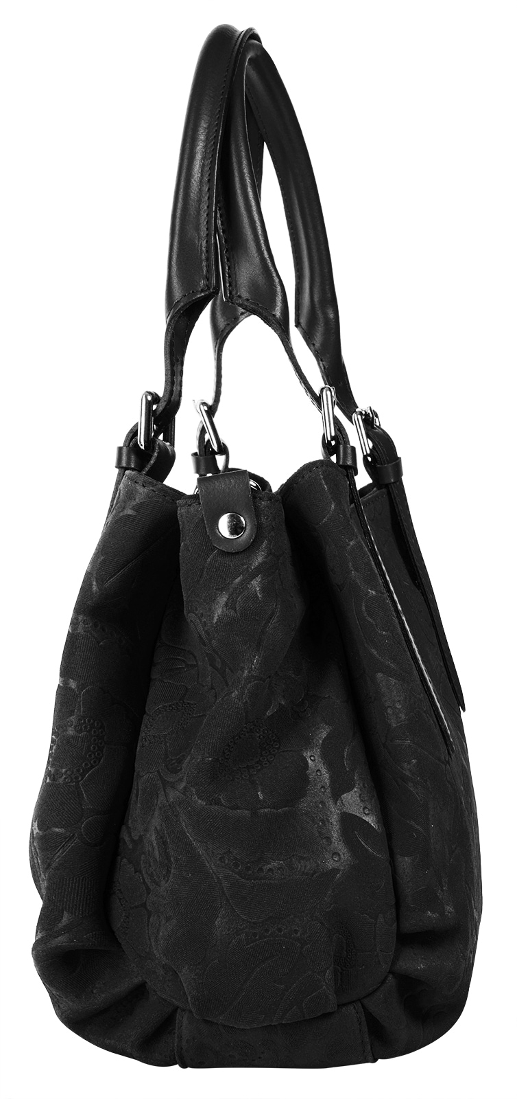 Samantha Look Henkeltasche echt Leder, Made in Italy