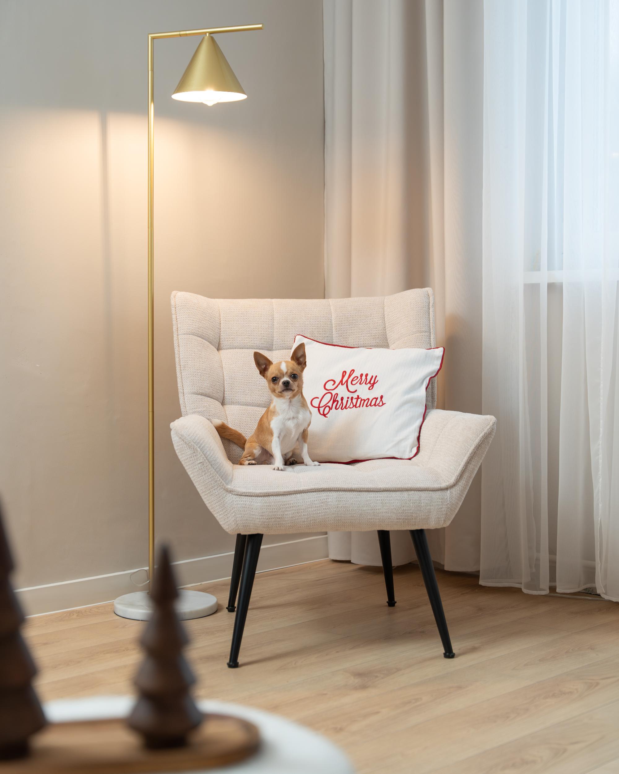Fauteuil BELLINGMO Stof Lichtbeige