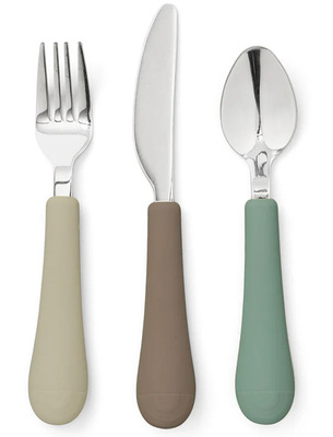 Cam Cam Copenhagen Rainbow Bestikksett, Olive Mix