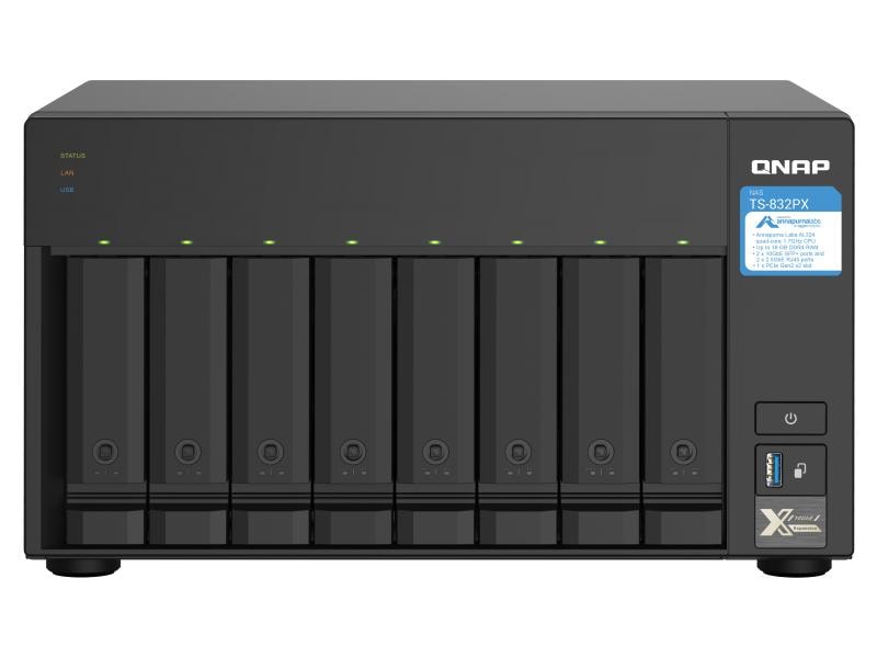 QNAP NAS TS-832PX-4G 8-bay QNAP NAS TS-832PX-4G, 8-bay