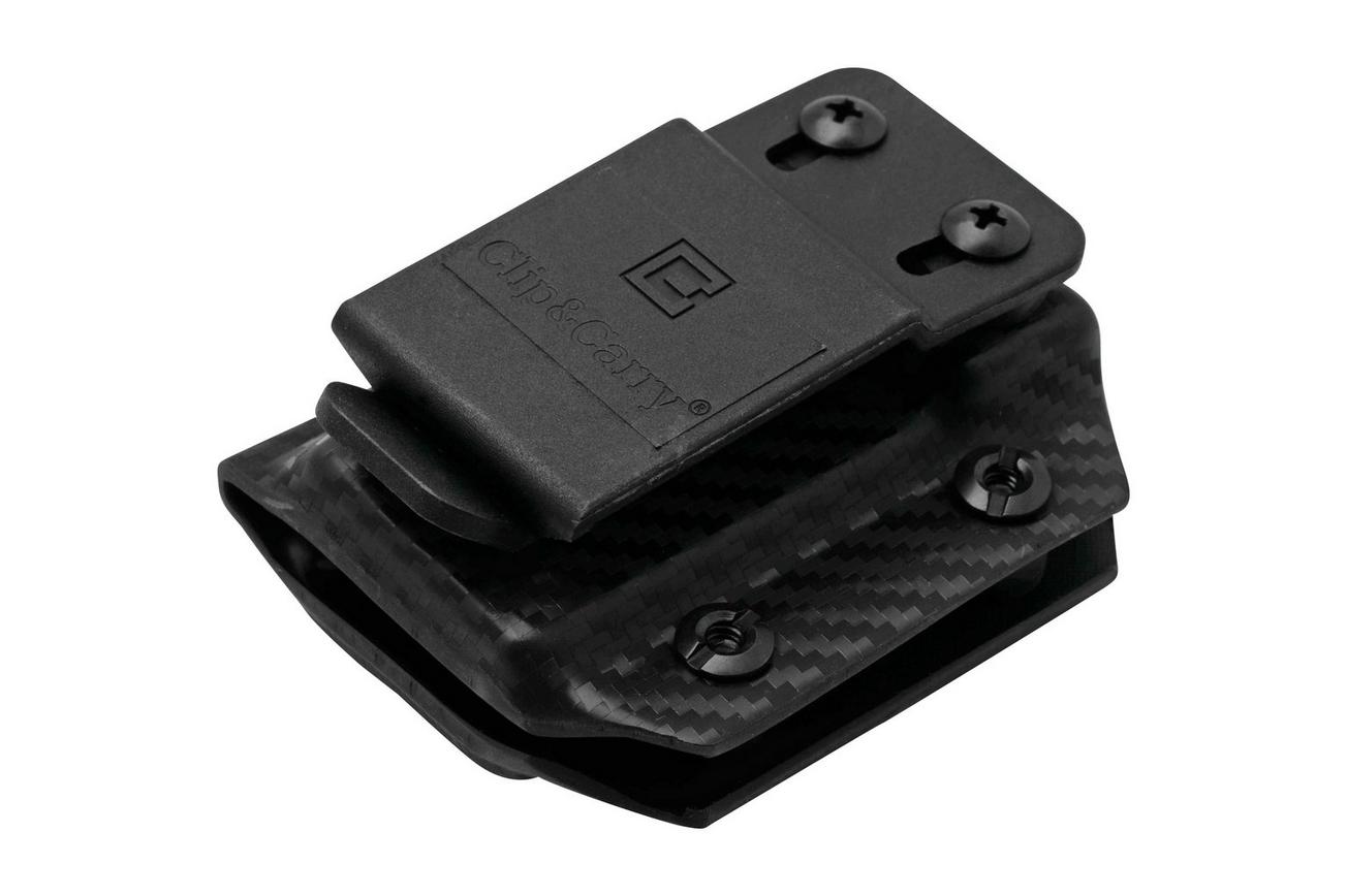 Clip And Carry Kydex Sheath SOG Powerlock, Carbon Fiber Black SPWRLK-CF-BLK riemholster