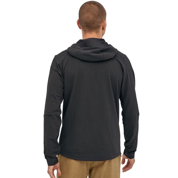 Veste polaire randonnée PATAGONIA M'S R1 TECHFACE HOODY BLACK