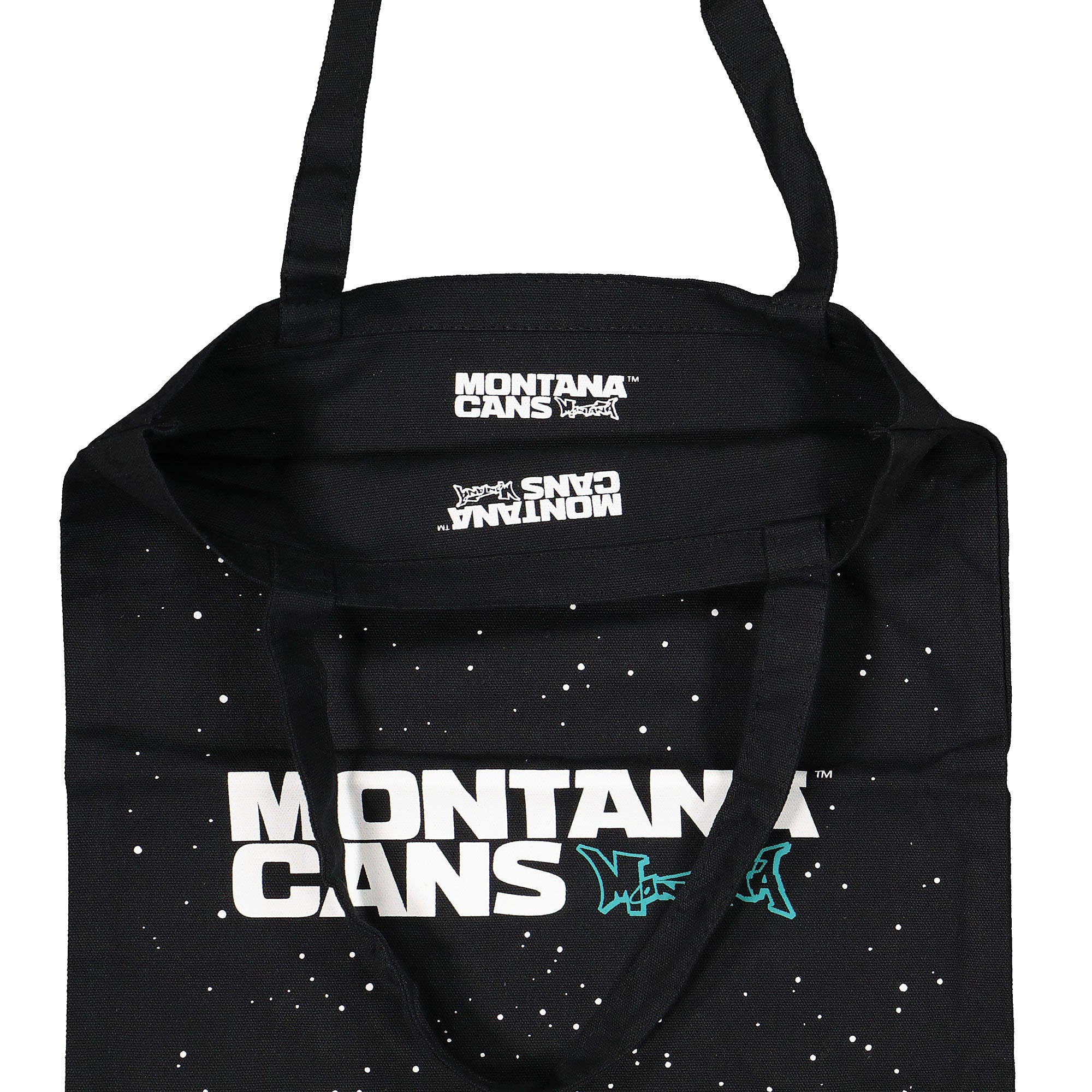 Montana<br>Cotton Bag Typo Logo Stars Black
