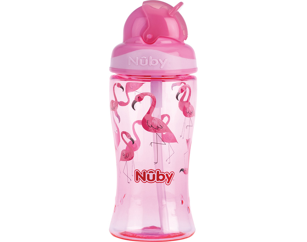 COPO COM PALHA NUBY ROSA  12 MESES 360ML