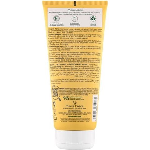 Après-shampooing Nutrition à la mangue Klorane - Tube de 200 ml