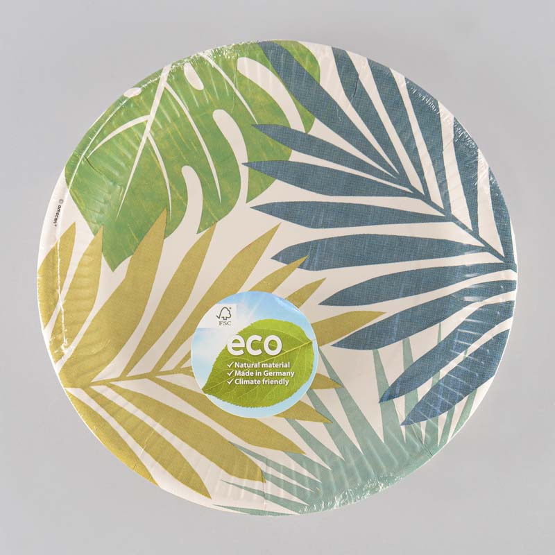 Lot de 8 assiettes rondes 'Key West'