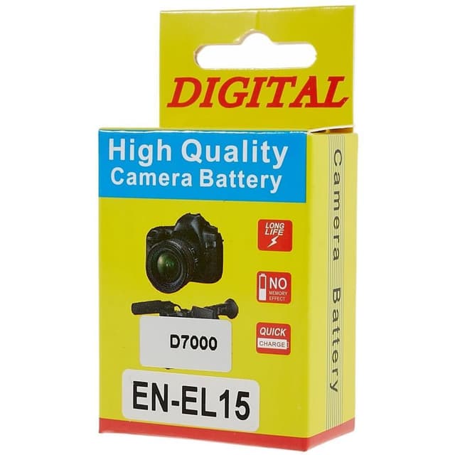Til Nikon D7000 7.0V 2550mAh kamerabatteri Kodning: EN-EL15