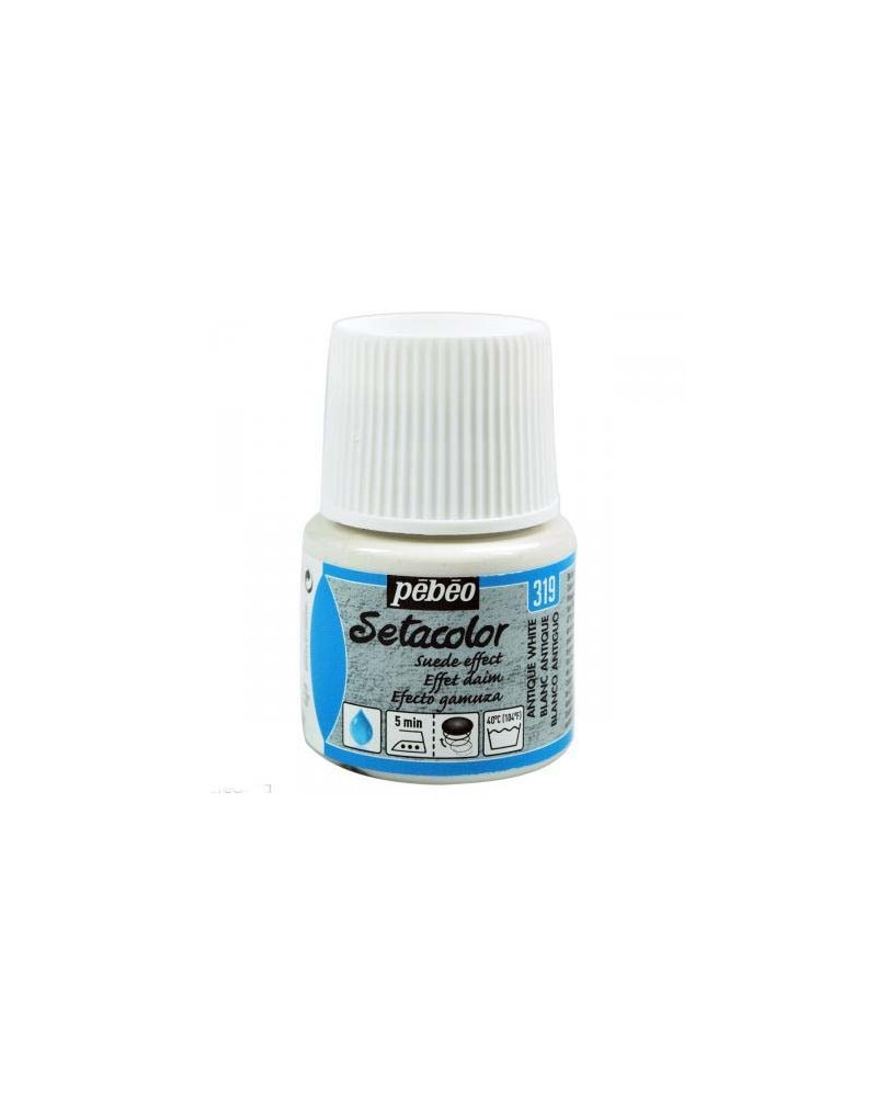 Setacolor effet daim Blanc antique