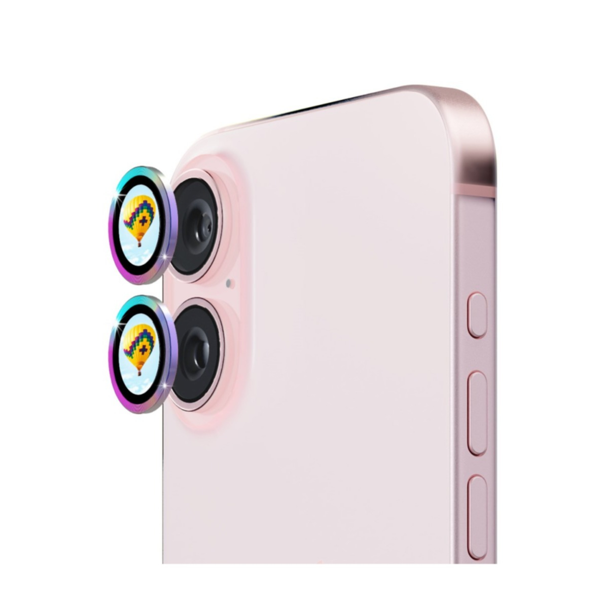 iPhone 16 / iPhone 16 Plus Kameraschutz Objektiv Ring Protector Abdeckung - Bunt