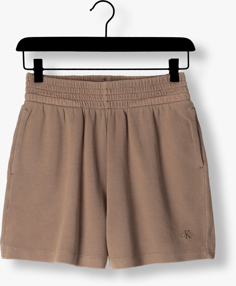 CALVIN KLEIN lichtgrijze calvin klein shorts waffle loose shorts
