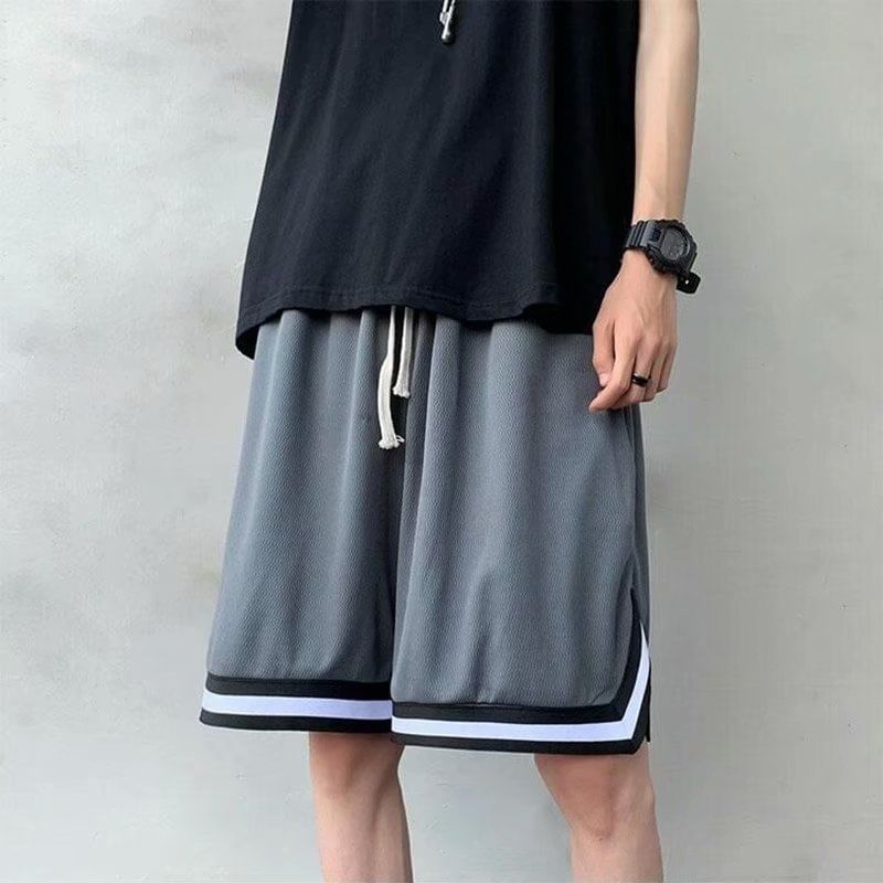 Acrius - Shorts met hoge taille en contrasterende afwerking