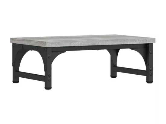 Support de moniteur sonoma gris 37x23x14 cm bois d'ingénierie