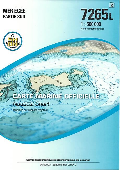 EPSHOM - 7265L MER EGEE PARTIE SUD