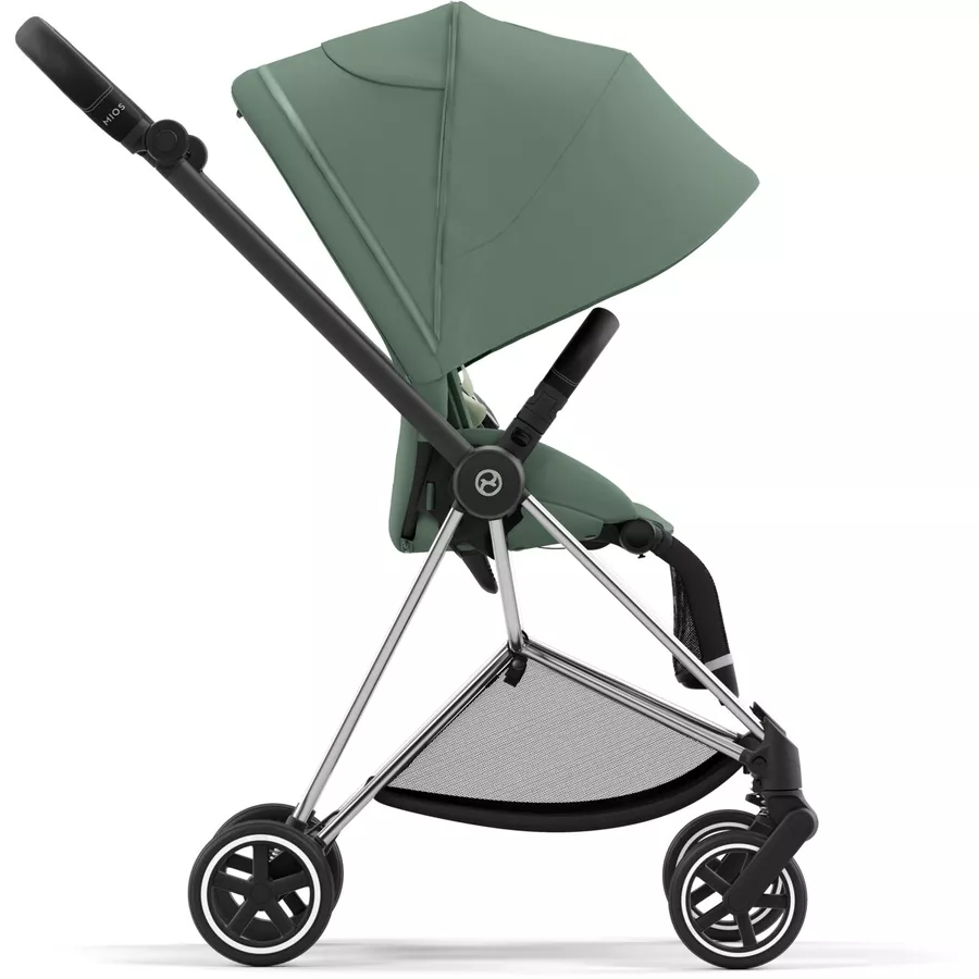 cybex PLATINUM Kombikinderwagen New Mios Chrome Black Leaf Green