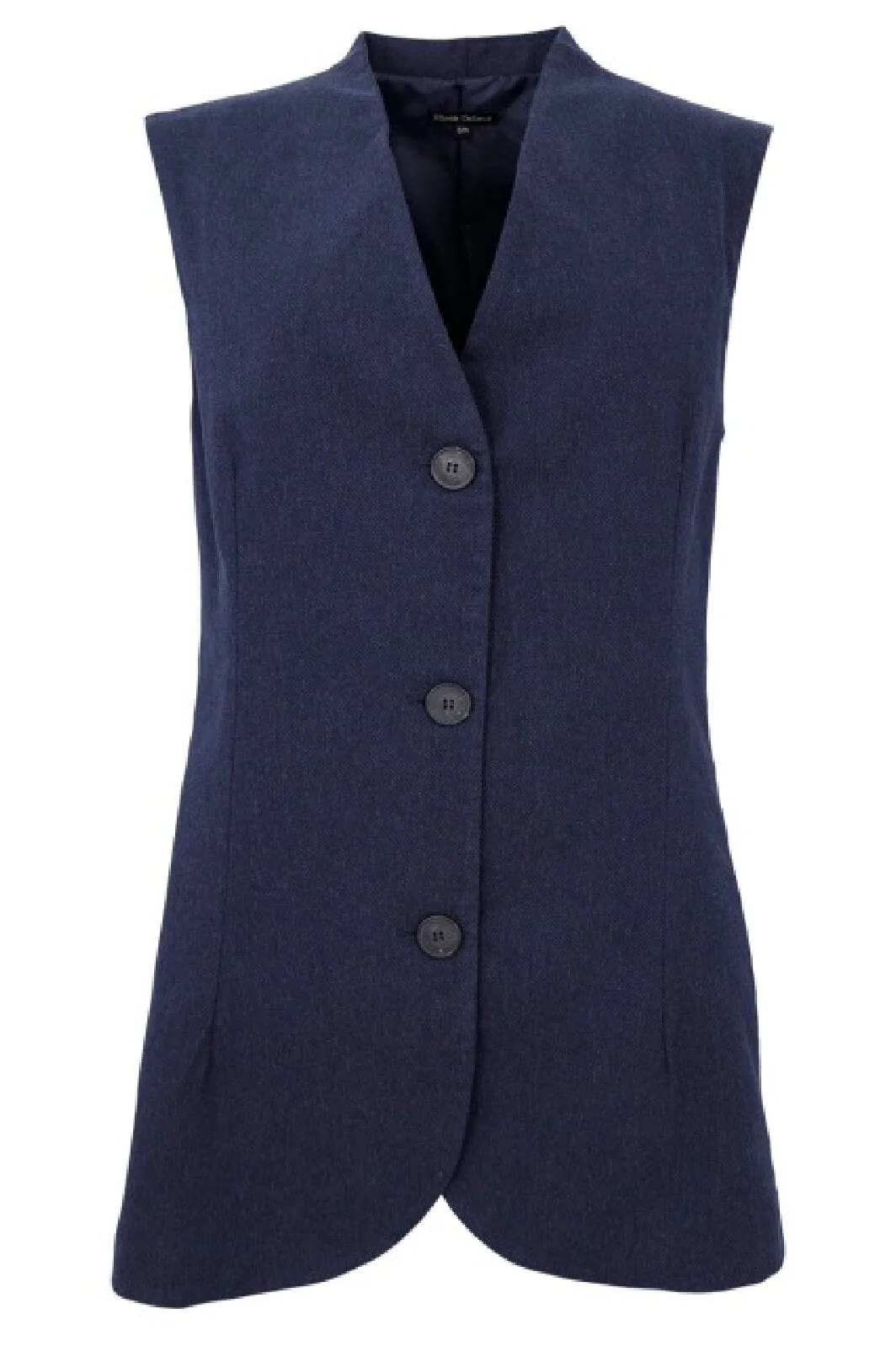 Black Colour Bcavenue Long Vest navy blue
