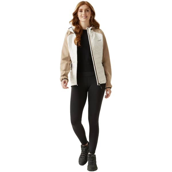 Doudoune randonnée REGATTA ANDRESON VIII HYBRID W BLANC DE BLANC/WARM TAUPE
