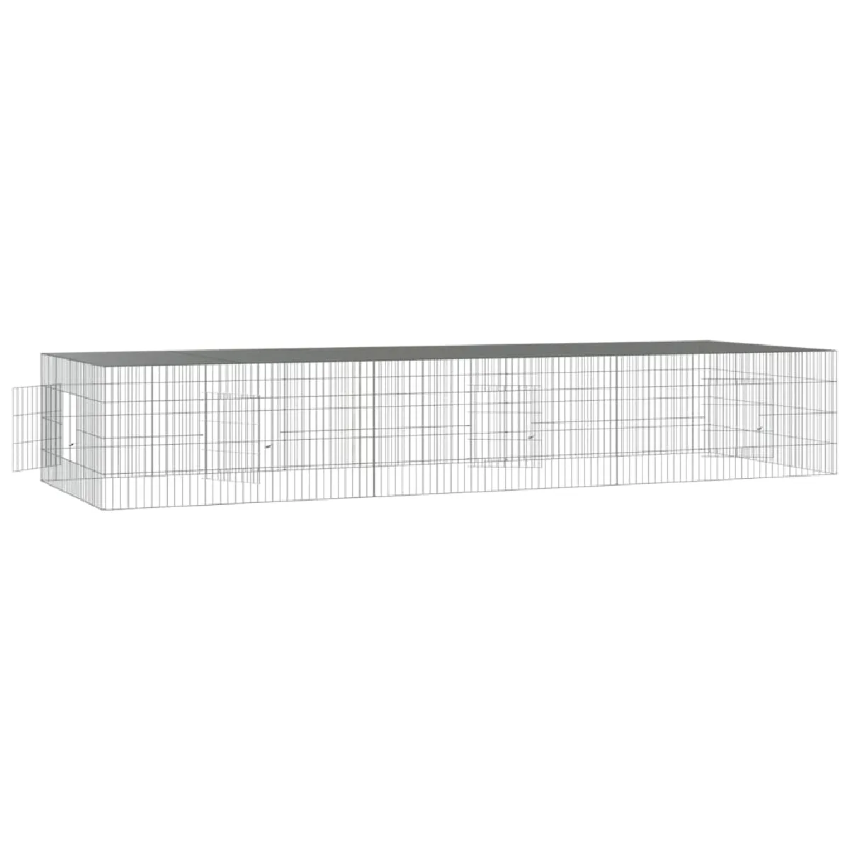 VidaXL Cage à lapin - 3 panneaux - 325x109x54 cm