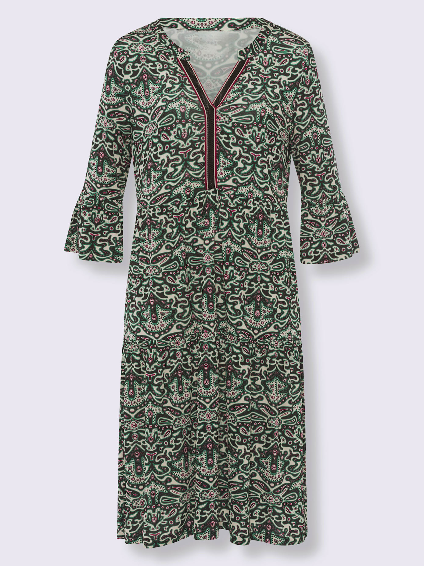 Robe en jersey motif imprimé exclusif