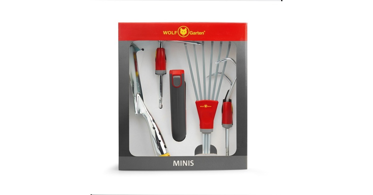 WOLF-Gartenmulti-star Miniset P 262 tuinset  (Rood/grijs, 5-delig)