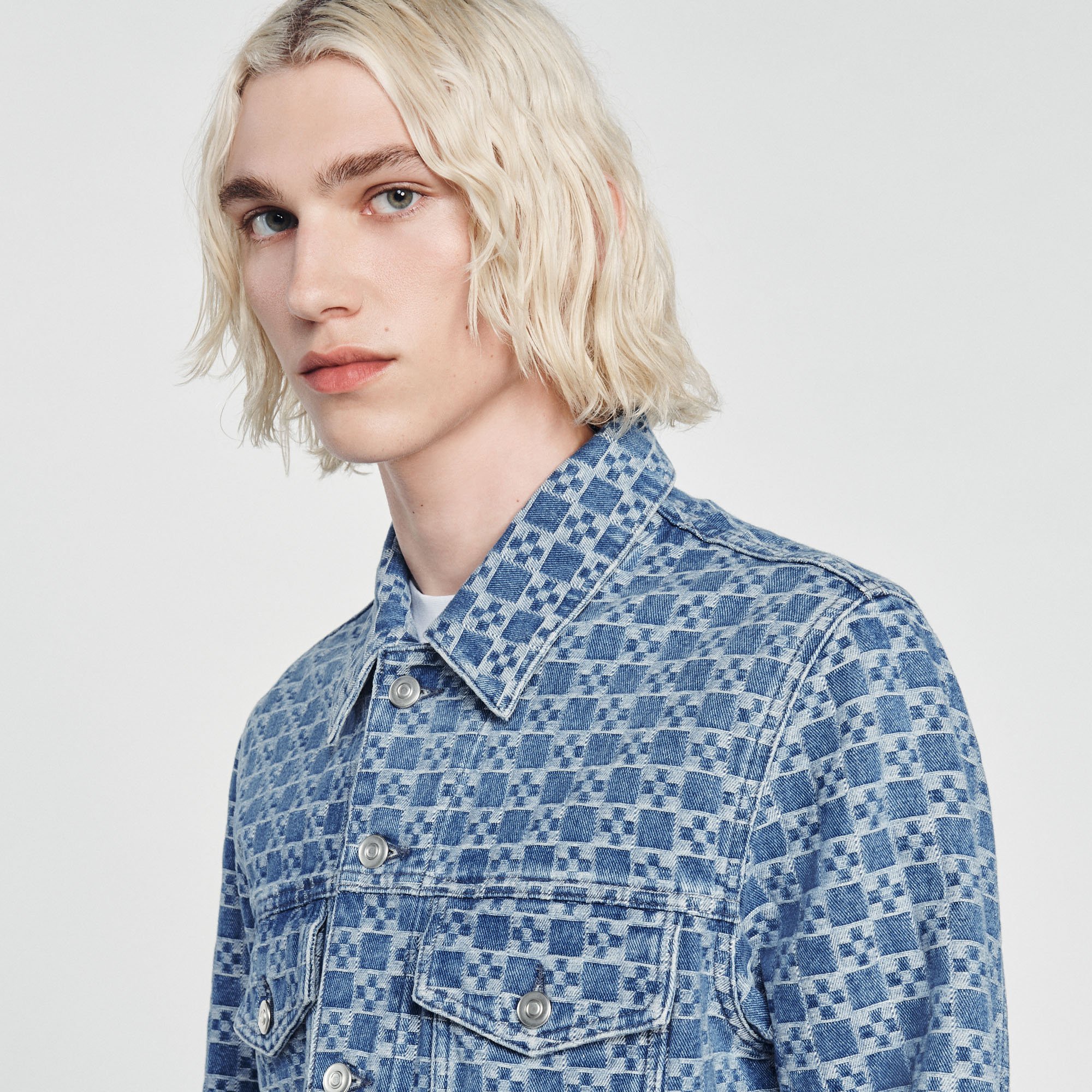 Blouson en denim Square Cross