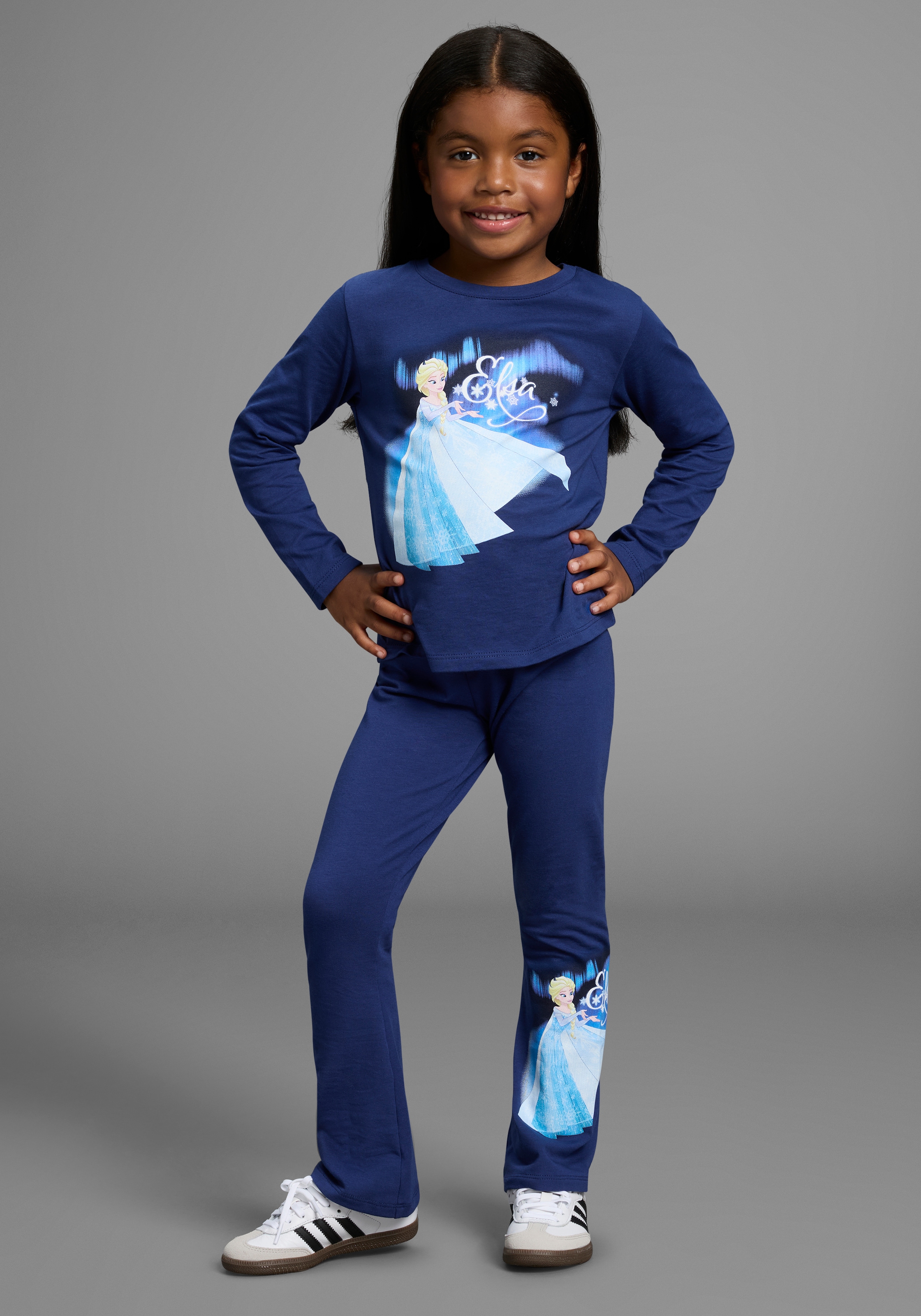 KIDSWORLD Langarmshirt & Leggings »Disney SET Frozen: ELSA«, 2 Stk. Disney ELSA Drucke