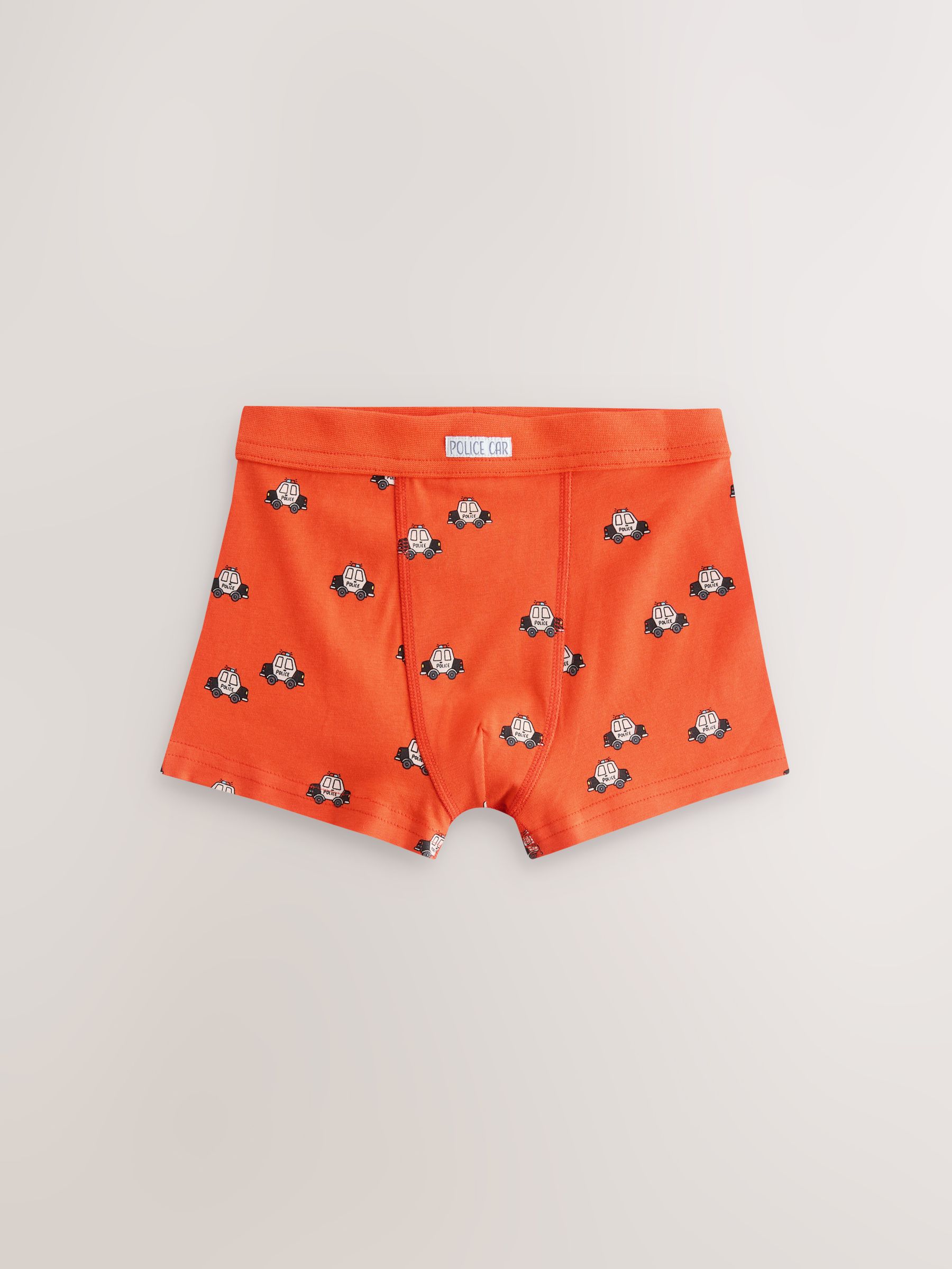 Rood/blauw met hulpvoertuigenprint - Verpakking van 7 boxershorts (1,5 - 12 jr)