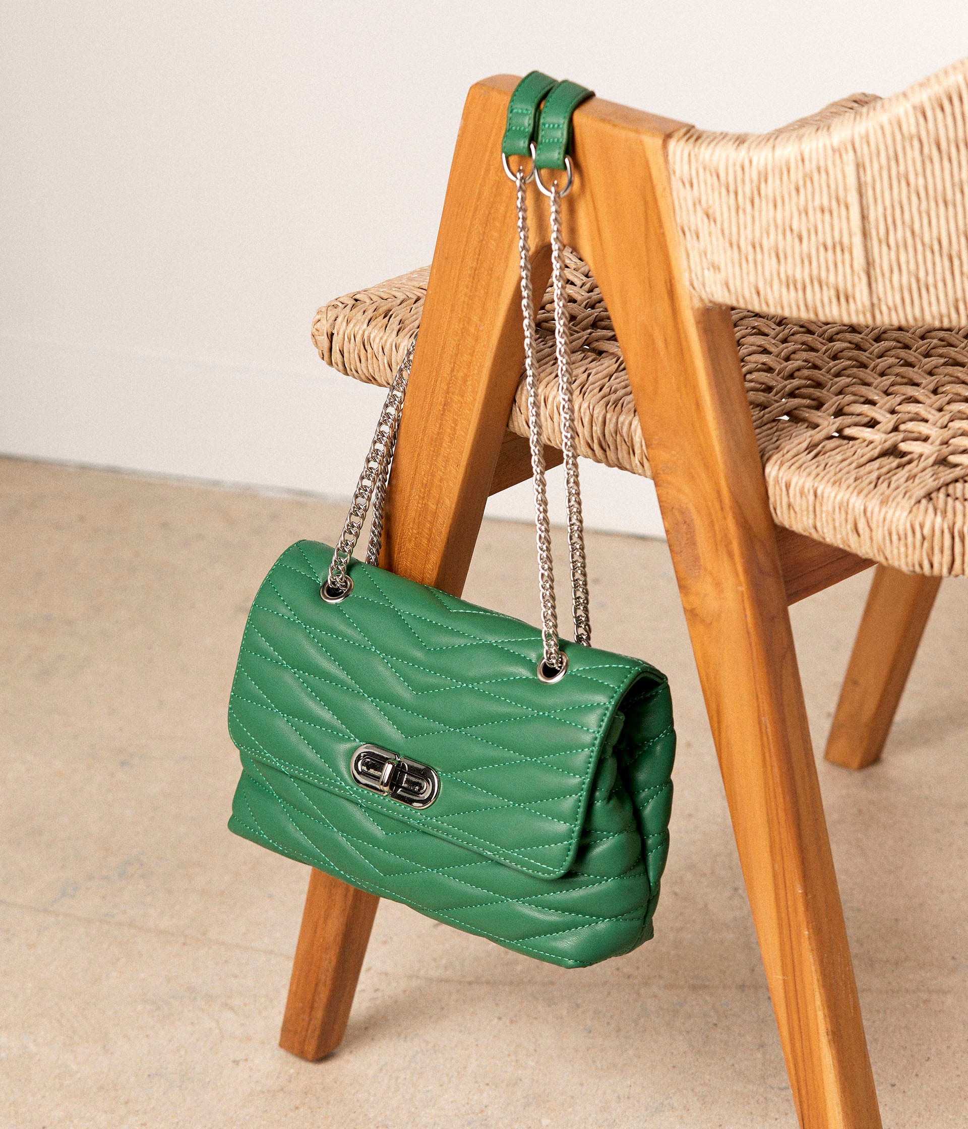 Sac à main vert Charles