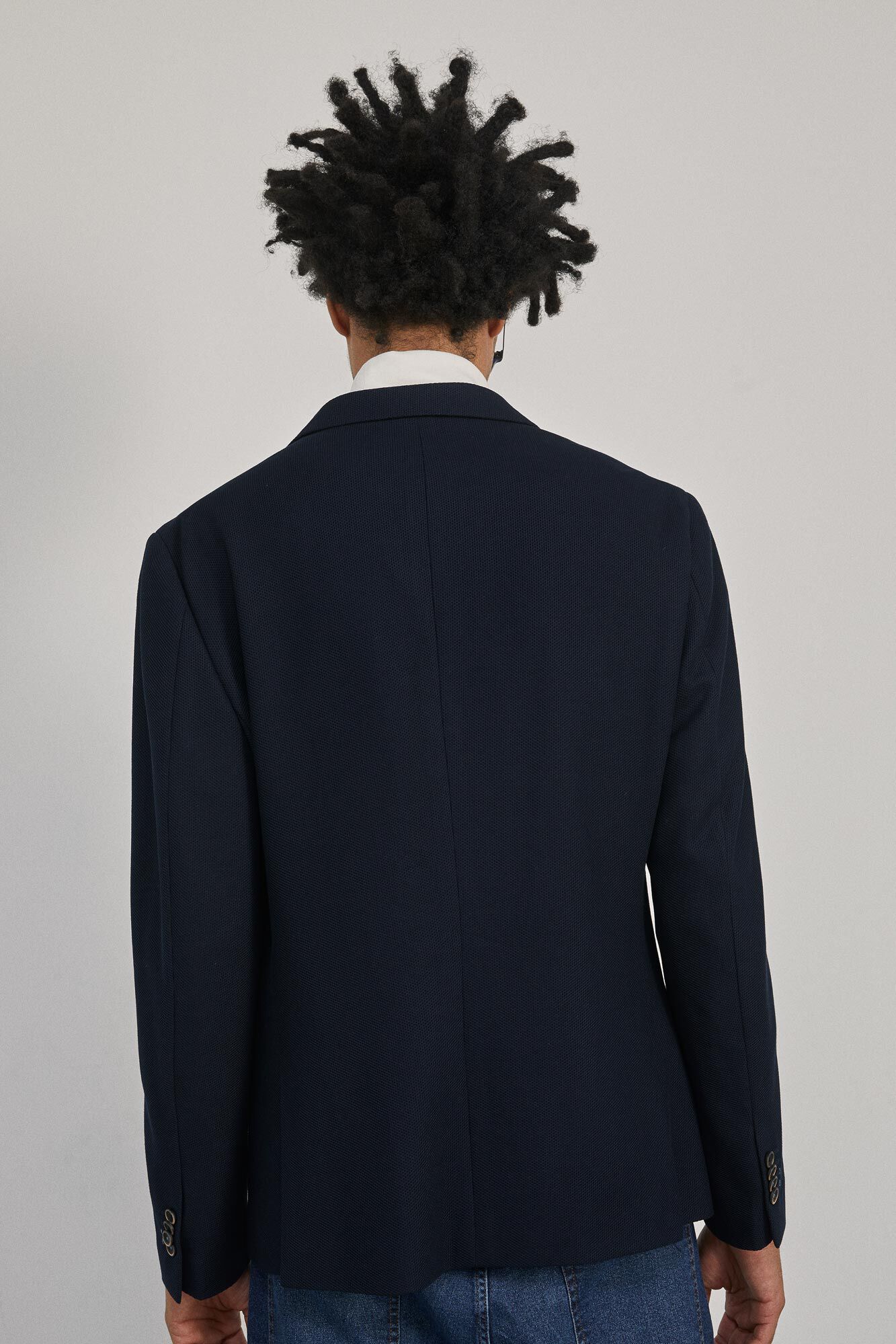 Blazer Partridge Eye - azul marinho