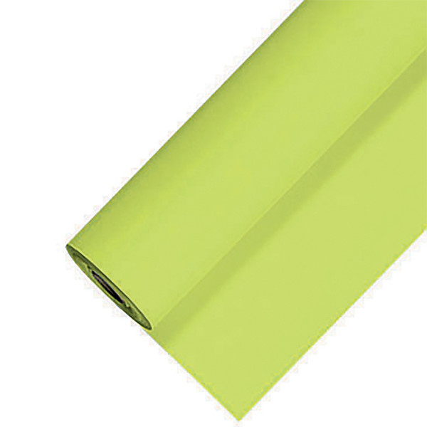 Nappe en papier damassé en rouleau de 1,18 x 25 m, coloris anis