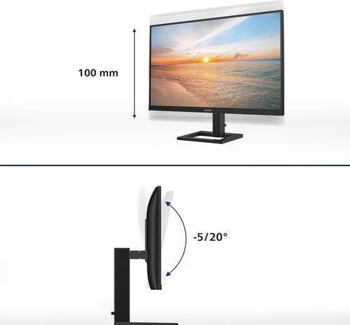 Philips - 1000 Series - LED Display - Zwart - 27