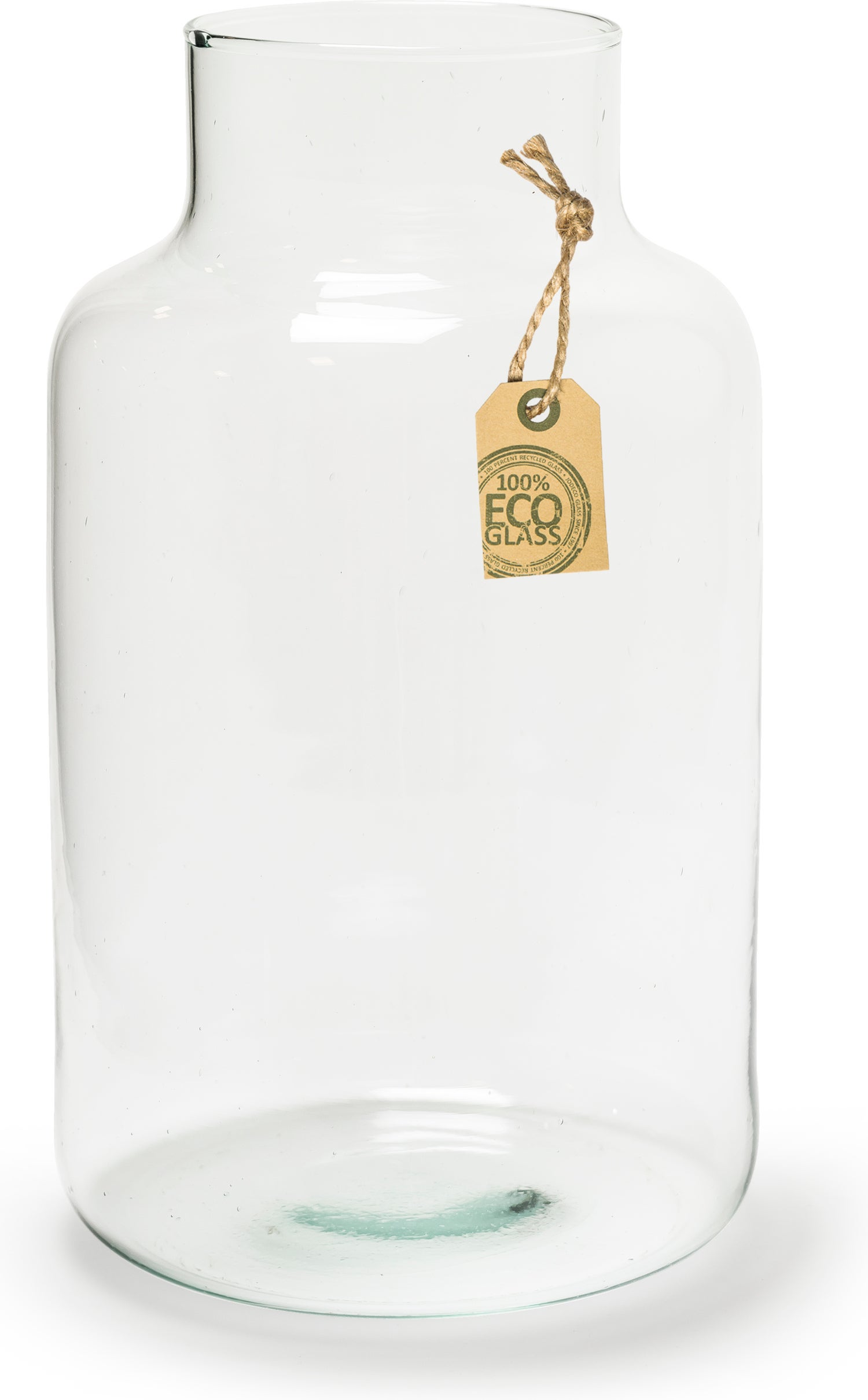 Jodeco vaas Gigi eco transparant D 14,5 H 25 cm