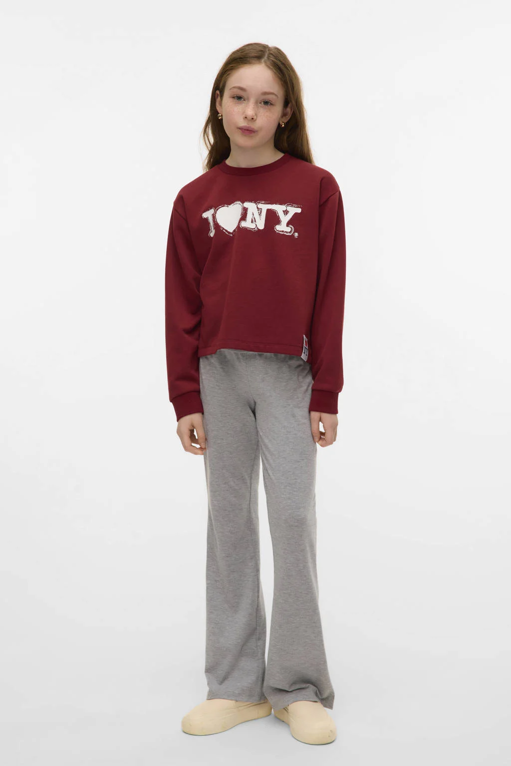VERO MODA GIRL sweater donkerrood