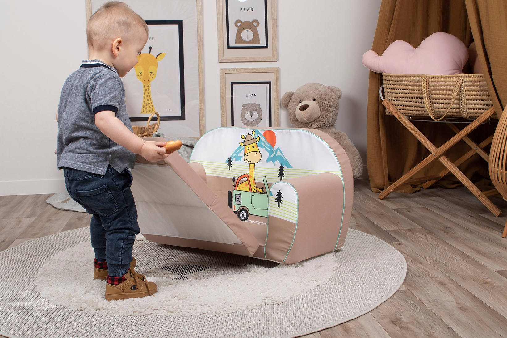 Knorrtoys® Sofa »Giraffe on Tour« für Kinder; Made in Europe