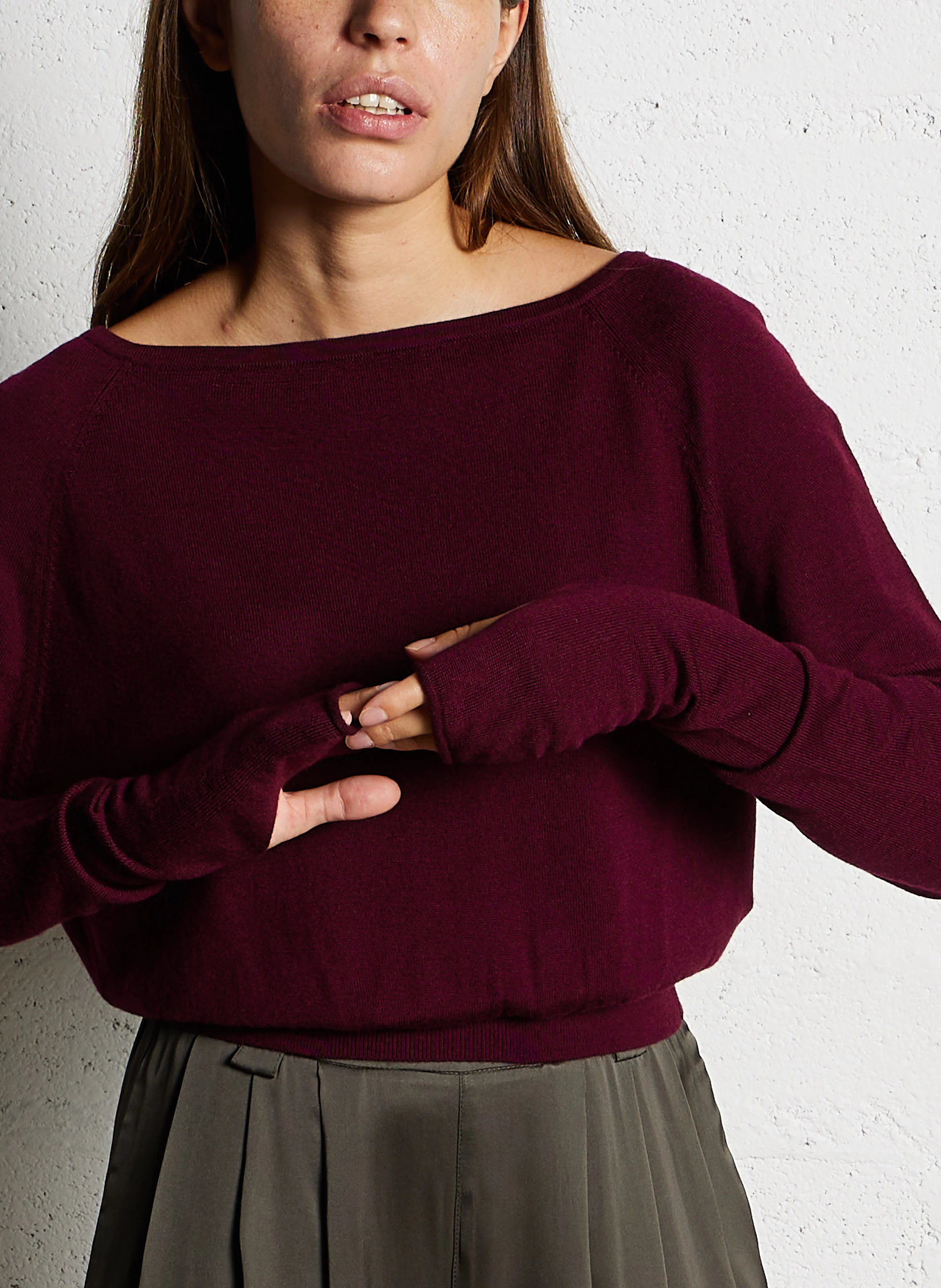 BARTOUILLE - Pull ample col bateau en laine |