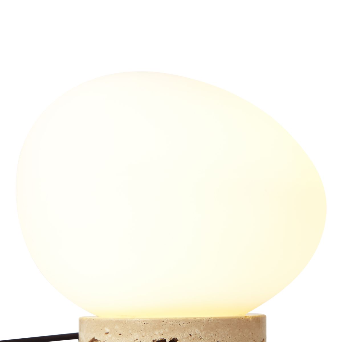 Japandi tafellamp beige met opaal glas - Sally