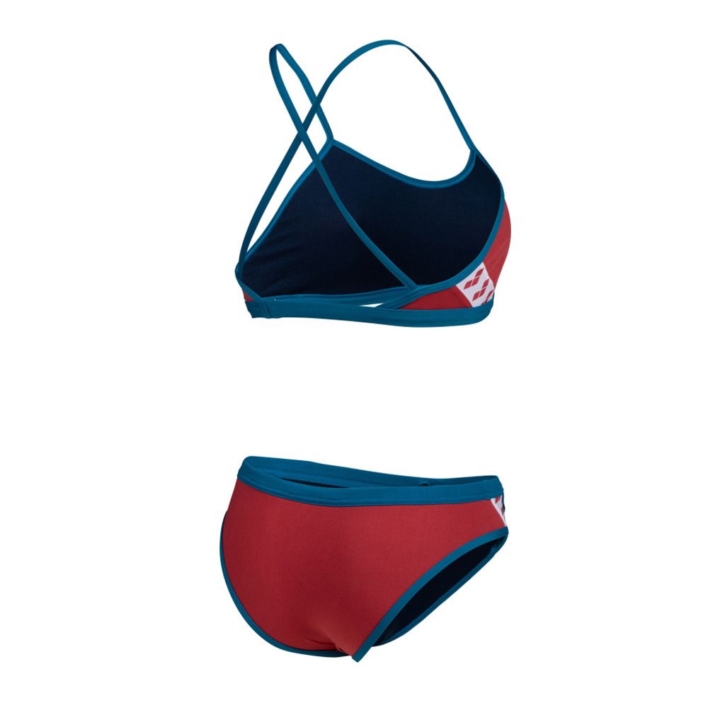 Arena ICONS - Maillot de bain 2 pièces Femme astro red/blue cosmo