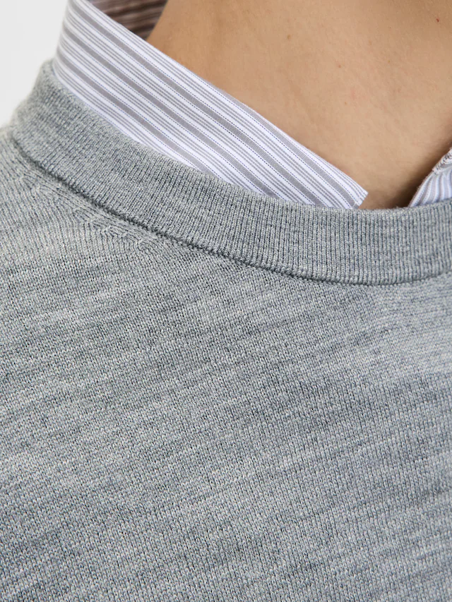 Jack & Jones Rundhalspullover »JPRBLAMARK MERINO KNIT CREW NECK LN«