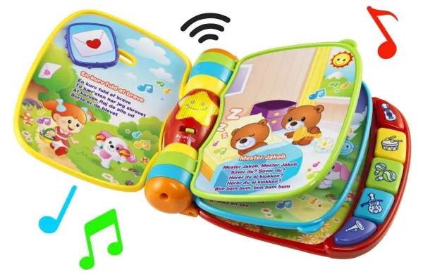 Vtech Baby musikbog med børnesange - DK